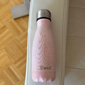 S'well Light Pink Woodgrain Bottle with Silver Cap